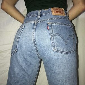 Vintage Levi Mom 505 Lightwash Denim Jeans Sz 28